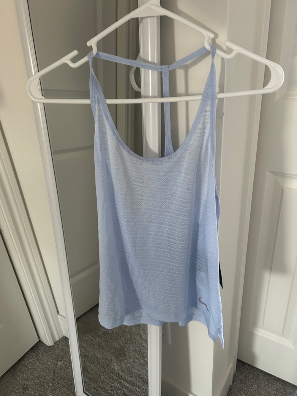 NIKE BREATHE NWT Light Blue Women's Mesh Tank Top